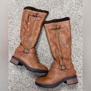 Dream Pairs Tan Heeled Boots